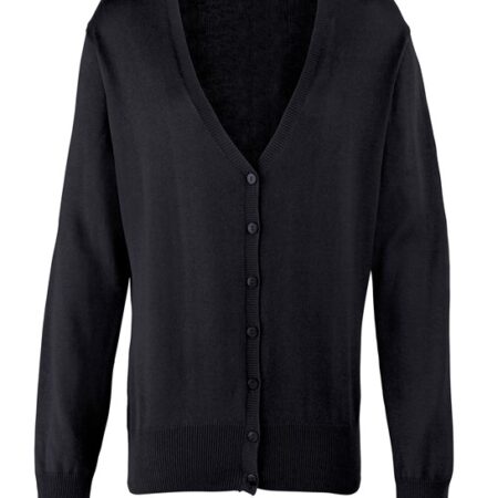 PR697 Women's button-through knitted cardigan Fabric 55% Cotton 45% Acrylic Weight 12 Gauge - Image 4