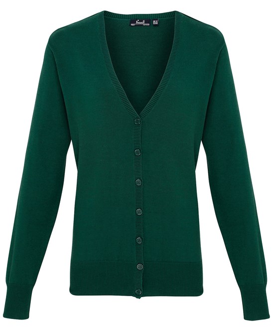 PR697 Women's button-through knitted cardigan Fabric 55% Cotton 45% Acrylic Weight 12 Gauge
