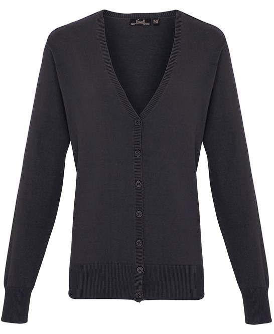 PR697 Women's button-through knitted cardigan Fabric 55% Cotton 45% Acrylic Weight 12 Gauge