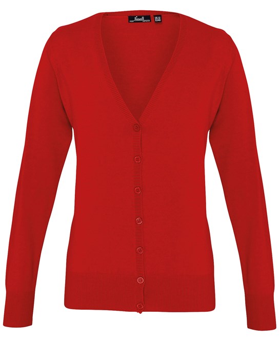 PR697 Women's button-through knitted cardigan Fabric 55% Cotton 45% Acrylic Weight 12 Gauge