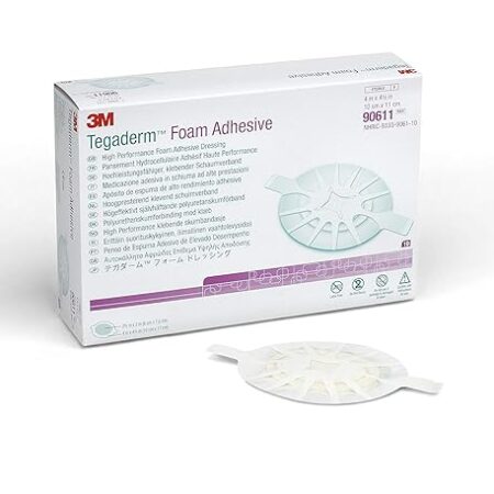 90611 3M Tegaderm Foam Adhesive Dressing 4in x 4.5in - Box of 10