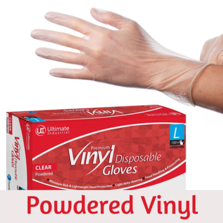 DG2-Vinyl-CL (DG2VC) - Clear Vinyl Powdered. Sold in boxes of 100