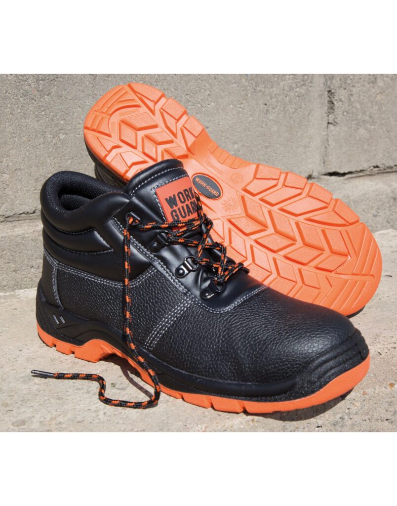 R340X Result Defence Safety Boot EN 20345:2011 SRA Dual density Black/Orange PU sole