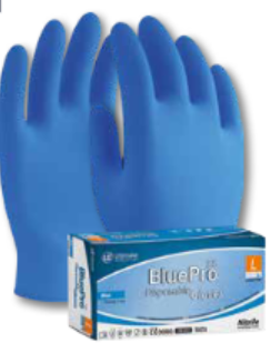 DG-BluePro™-X3 -5 Mil Nitrile greater Chemical & Tear Resistance to standard 3 Mil gloves
