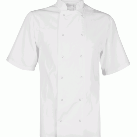 CCJ1 CHEF'S JACKET: UNISEX SHORT SLEEVE
