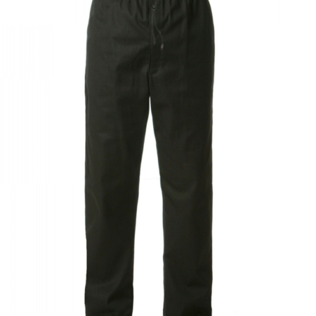 CCTR1 CHEF’S TROUSERS: UNISEX PLAIN BLACK