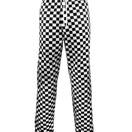 CCTR1-CB CHEF'S TROUSERS: UNISEX CHEQUERBOARD