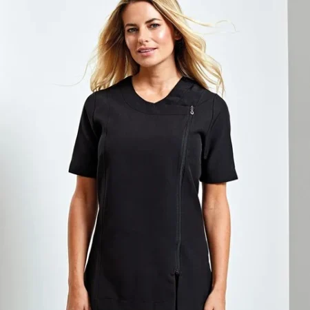 PR686 Camellia black beauty and spa tunic