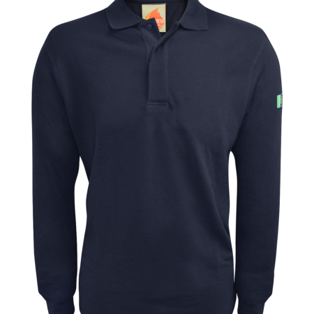 INHERENT FR ARC LONG SLEEVE POLO SHIRT, EN ISO 11612:2015 (A1 A2 B1 C1)