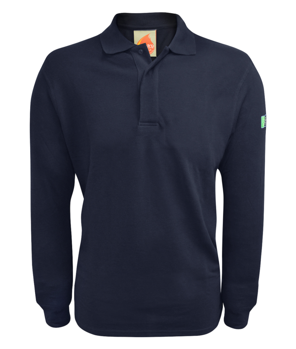 INHERENT FR ARC LONG SLEEVE POLO SHIRT, EN ISO 11612:2015 (A1 A2 B1 C1)