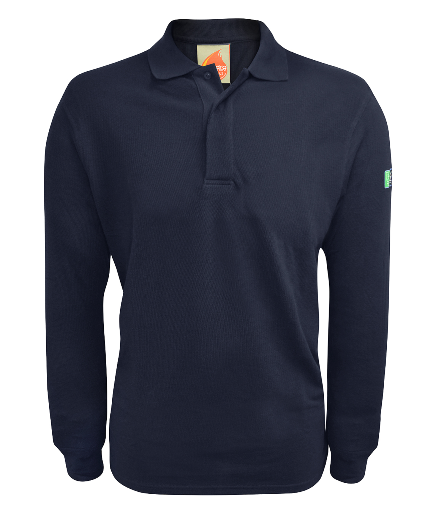 INHERENT FR ARC LONG SLEEVE POLO SHIRT, EN ISO 11612:2015 (A1 A2 B1 C1)