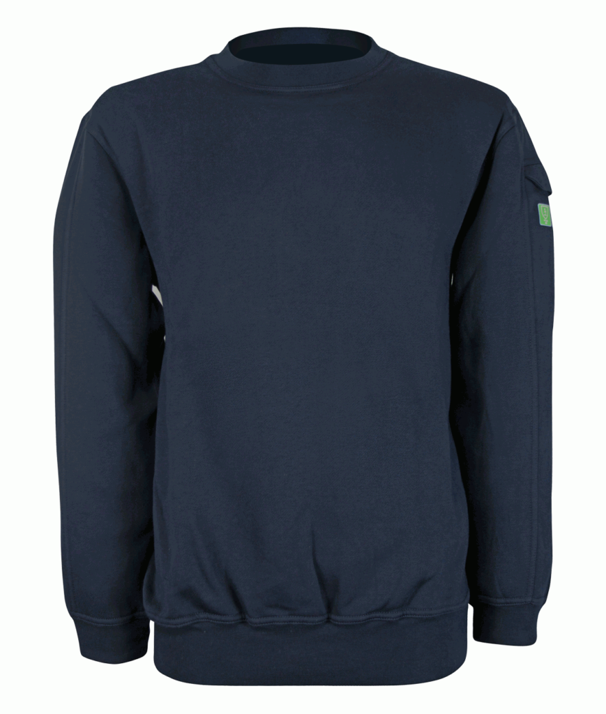 INHERENT FR ARC SWEATSHIRT, EN ISO 11612:2015 (A1 A2 B1 C1) , EN ISO 11611:2015 (A1 A2 Class 1)