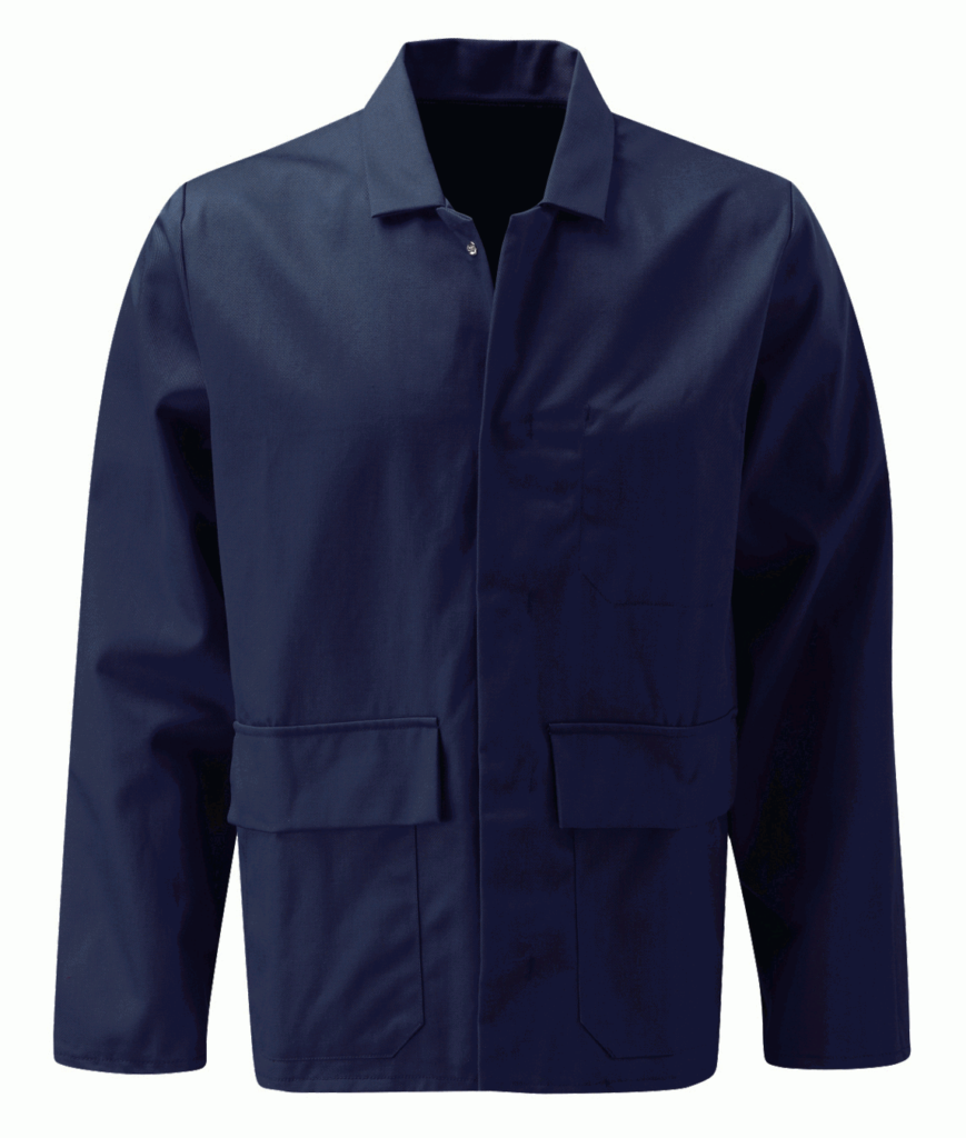 FR COTTON JACKET, EN ISO 11612:2015 Limited Flame Spread A1 & A2 Convective Heat B1 Radiant Heat C1