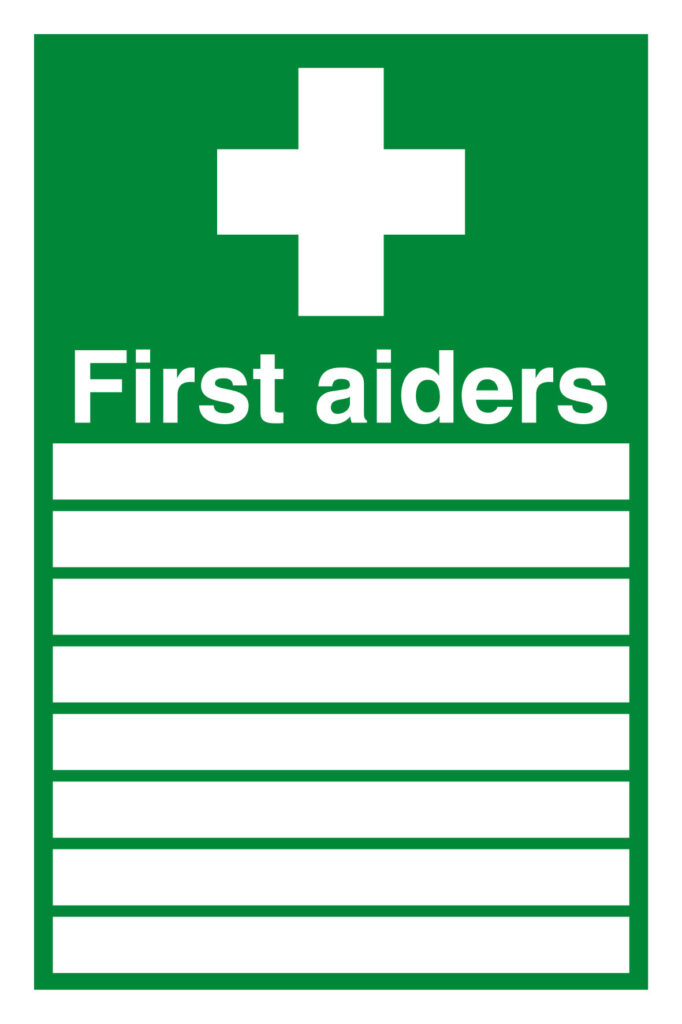 Page 12 First Aid Signs Rigid