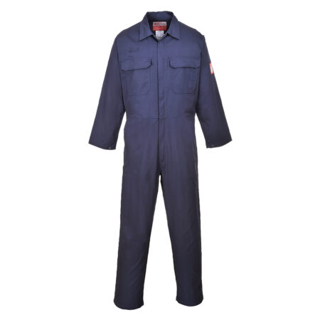FR38 - Bizflame Work FR Coverall Navy EN ISO 11612 A1+A2, B1, C1, E3, F1 EN ISO 11611 Class 1 A1+A2 EN 1149 -5