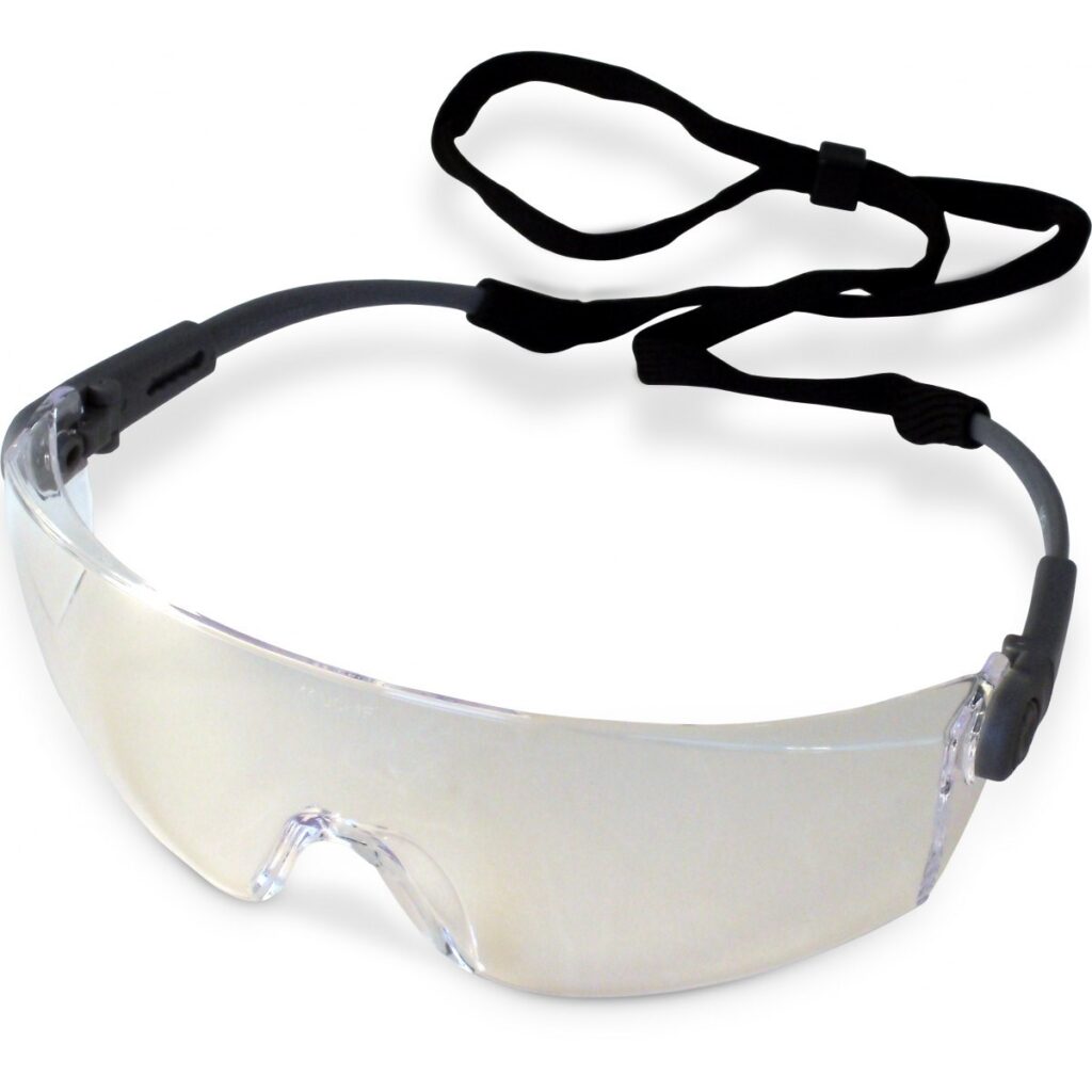 Traega Solomon™-CL - Clear Supplied with a neck cord, Corded Safety Glasses with Clear Lenses