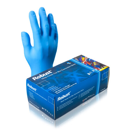Aurelia® Robust Blue Nitrile 4.5 mil thick, 100 per Box