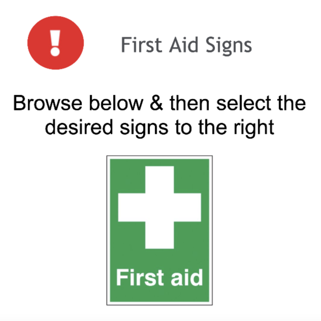 Page 12 First Aid Signs Rigid