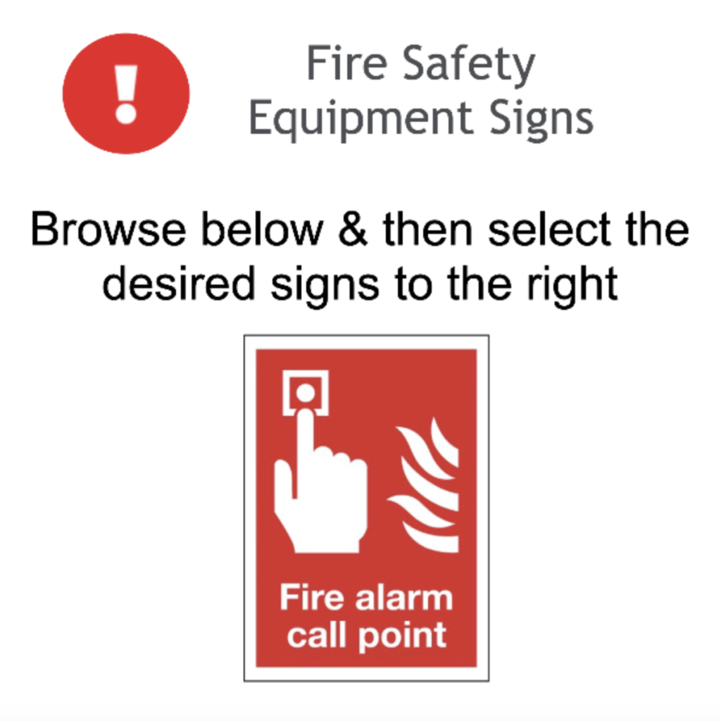Page 15 Fire Safety Equipment Signs Adhesive