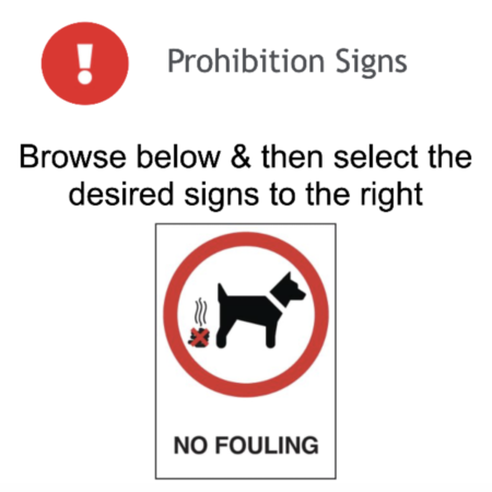 Page 18 Prohibition Signs Adhesive