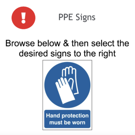 Page 25 PPE Signs Adhesive