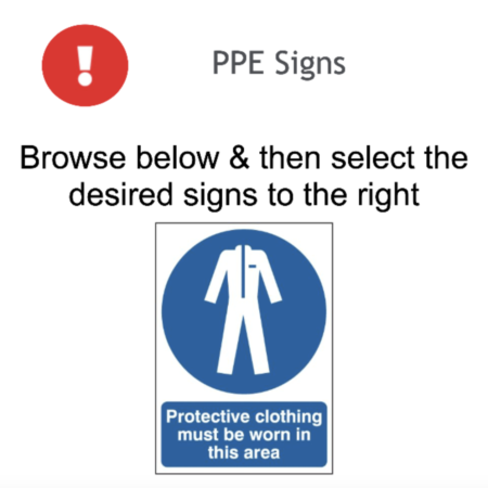 Page 26 PPE Signs Adhesive