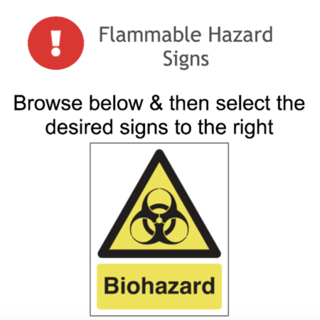 Page 35 Flammable Hazard Signs Adhesive