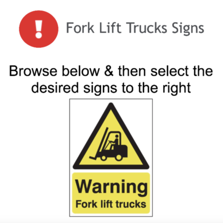 Page 37 Fork Lift Signs Adhesive