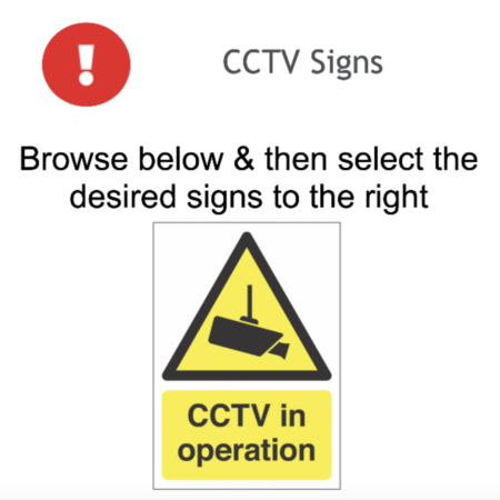 Page 38 CCTV Signs Adhesive