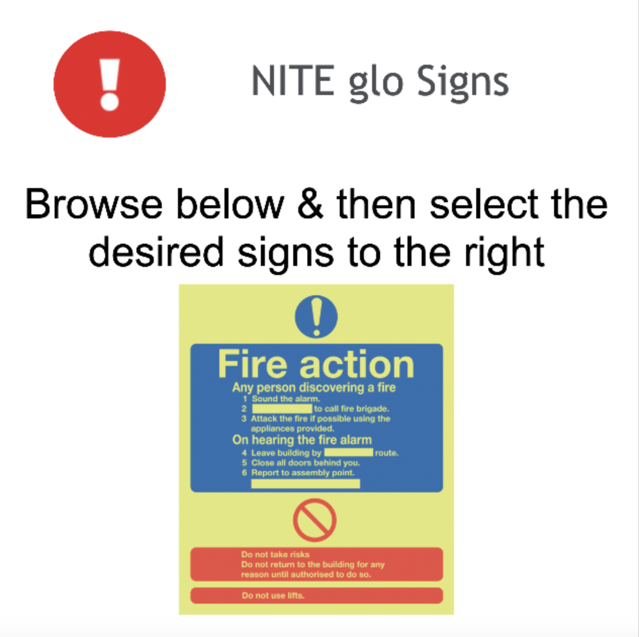 Page 49 NITE Glo Signs Adhesive - Image 1