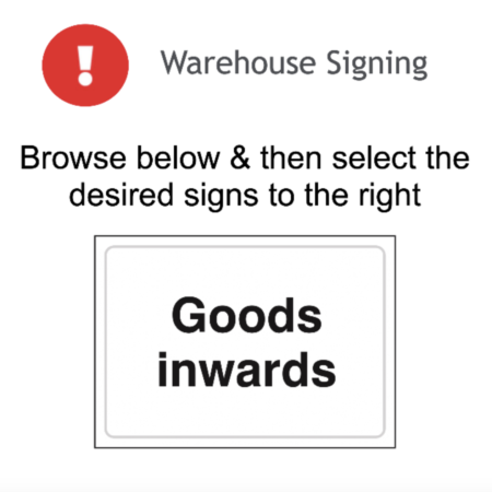 Page 69 Warehouse Signage Adhesive