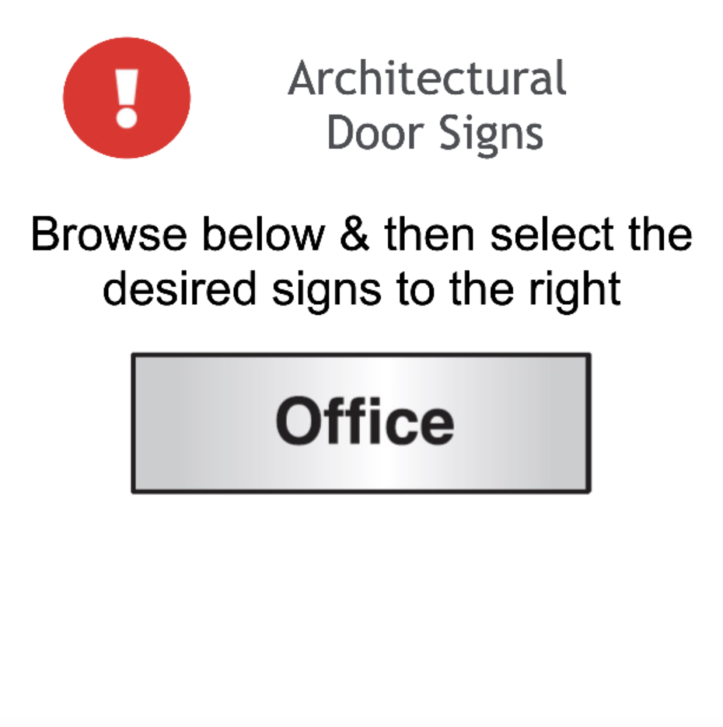 Page 71 Architechtural Door Signs