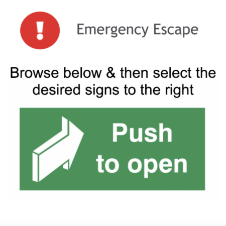 Page 9 Emergency Escape Signs Adhesive