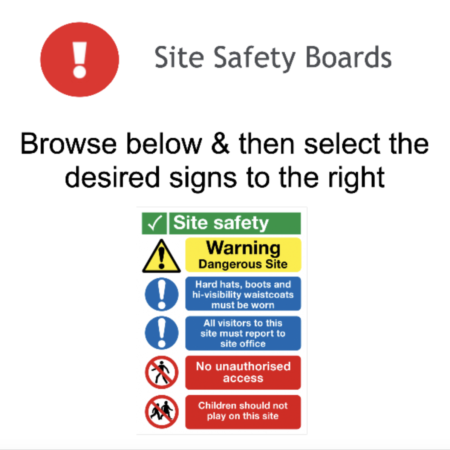 Page 102 Site Safety Boards