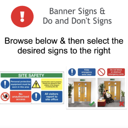 Page 111 Banner Signs & Rigid or Adhesive Do's & Don'ts Signs