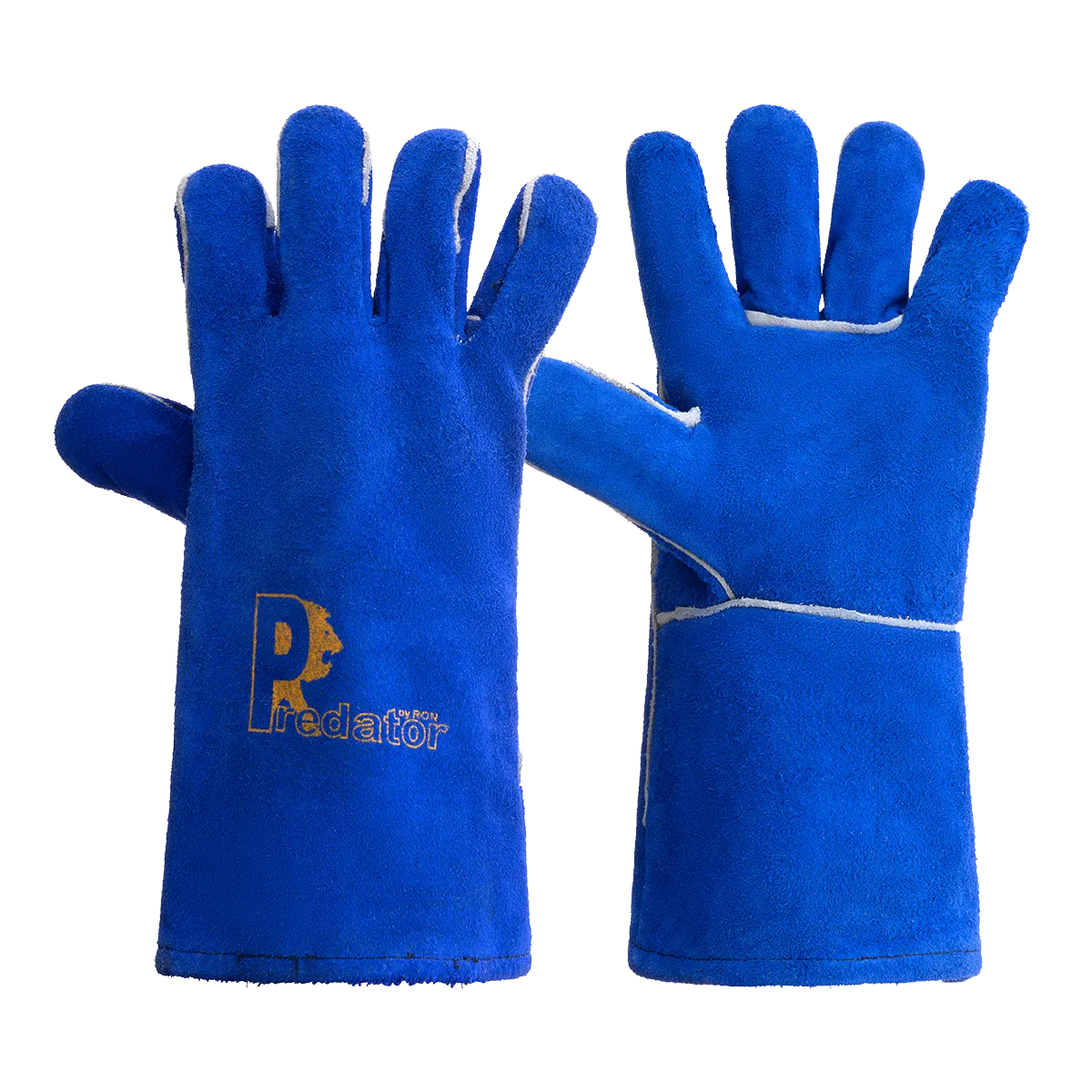 RSW1C-BLUE High quality blue split leather gauntlet