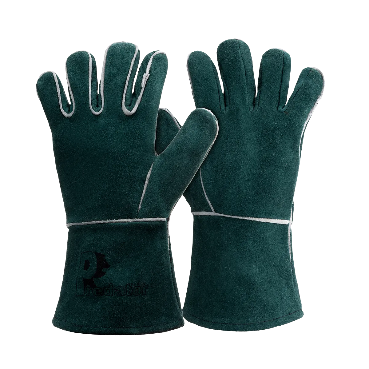 RSW1C-REV High quality green reversible split leather gauntlet