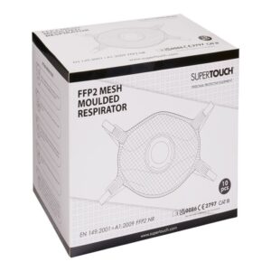 SPE-MP2V SUPERTOUCH FFP2 MOULDED MESH MASK Box 10 - Image 2
