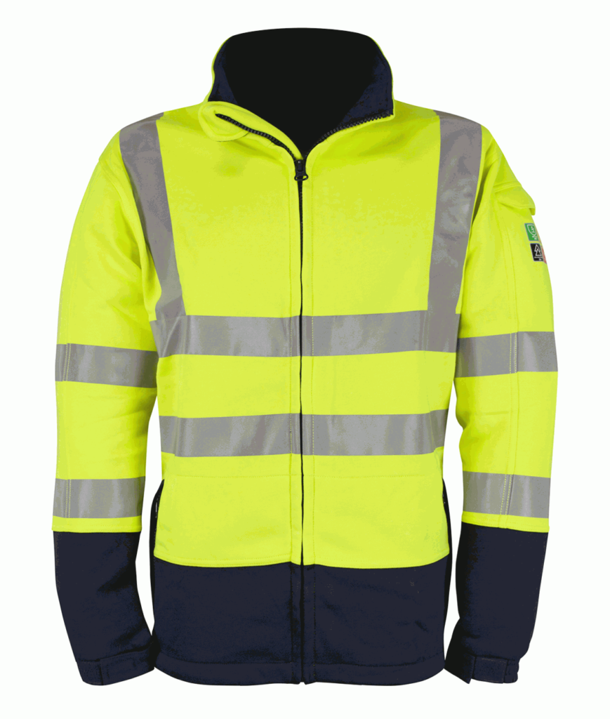 INHERENT FR ARC TWO TONE FLEECE JACKET, FR 60% Modacrylic 40% Cotton with Antistatic