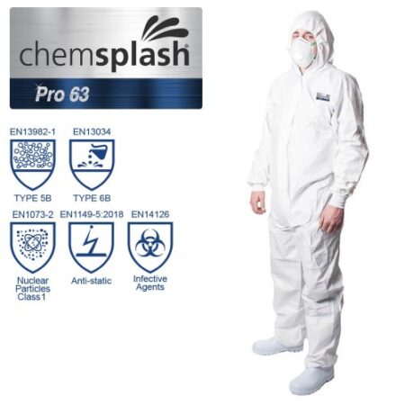 Chemsplash Pro 63 Coverall Type 5B/6B - Style No. 2518