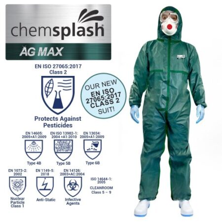 2658 Chemsplash AG MAX Coverall - Type 4B/5B/6B stronger more effective barrier to liquids