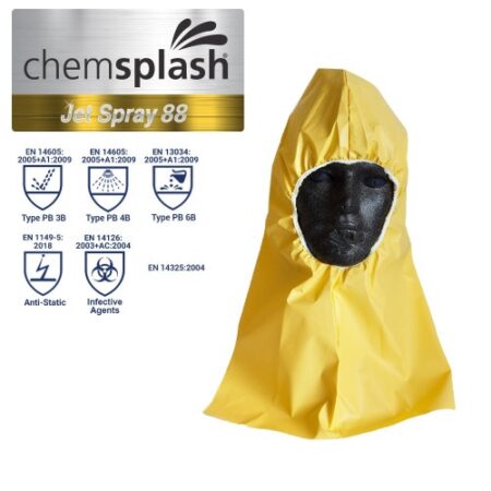 Chemsplash Jet Spray Cape Hood -Taped seams Type PB 3B/4B/6B - Style No. 2700