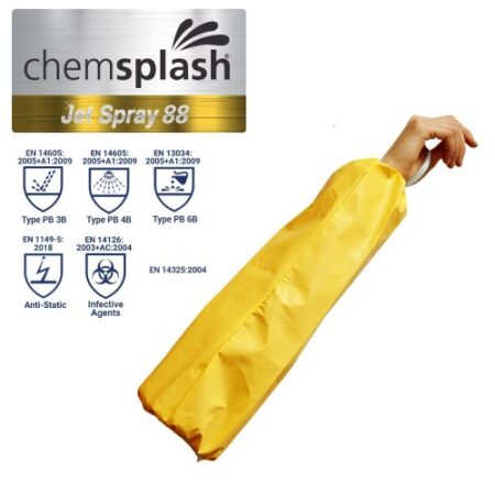 Chemsplash Jet Spray OverSleeve Taped seams Type PB 3B/4B/6B - Style No. 2701