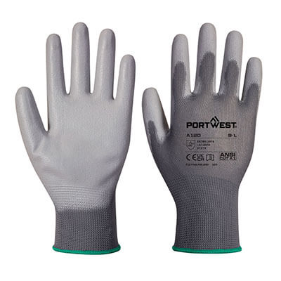 A120 – PU Palm Glove -Economy Polyester Budget PU 79p/pair sold in packs of 10 - Image 2
