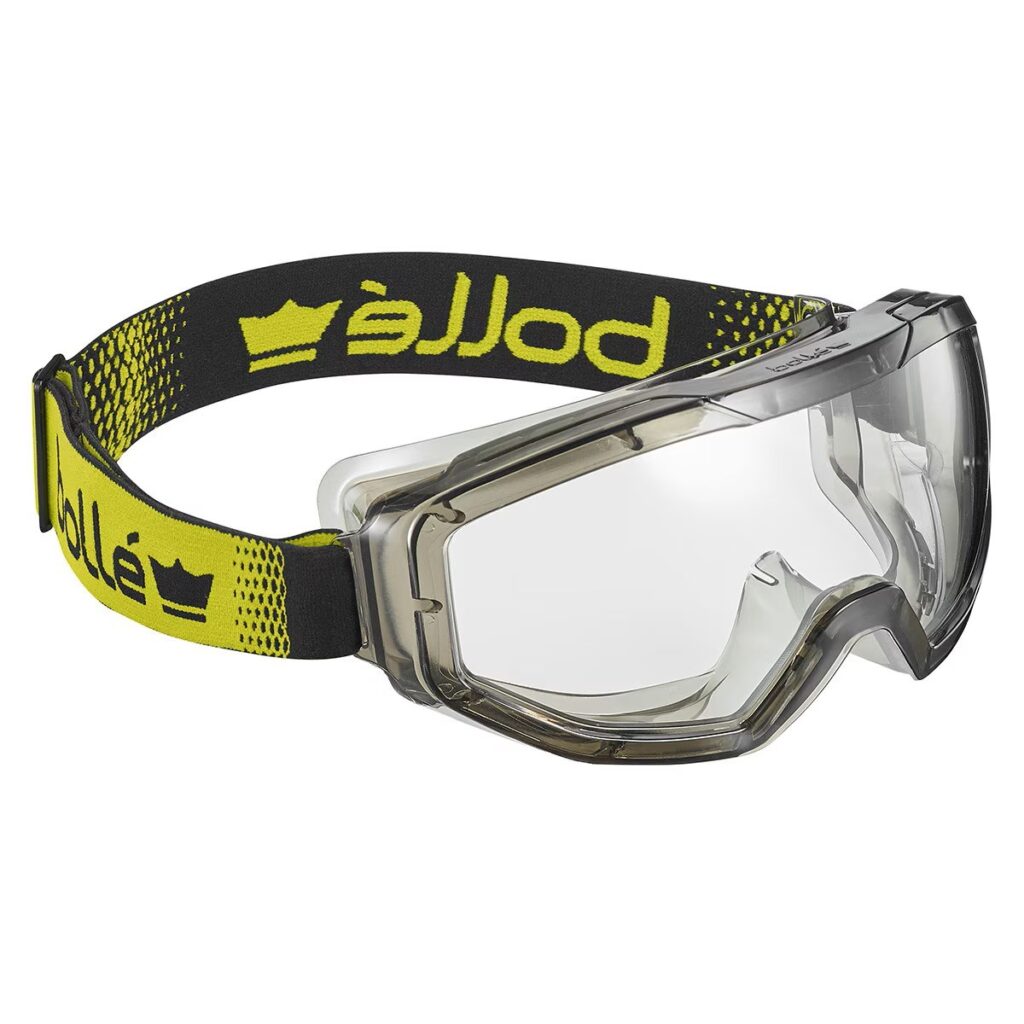 Bolle - Globe Goggle, Vented, Clear (GLOBEN10W) Slightly translucent frame Panoramic vision