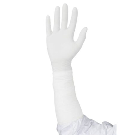 GN37-MPL NITREX 420 Elbow Length Sterile Nitrile Cleanroom Gloves 400mm PACKING  per case=200 pairs Cleanroom Compatible - Class 100/ ISO