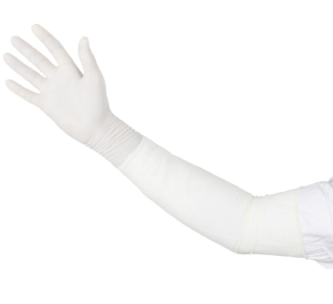 GN38 NITREX 600 Full Arm Length Sterile Nitrile Cleanroom Gloves, Cleanroom Compatible - Class 100/ ISO 5, Case 100 pairs