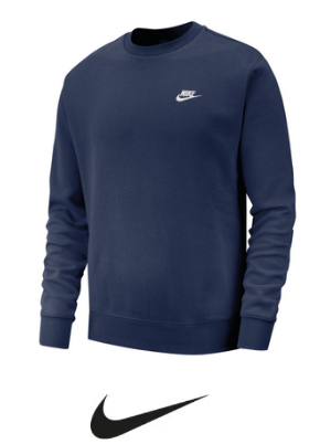 NK388 – BV2662 Nike Club crew
