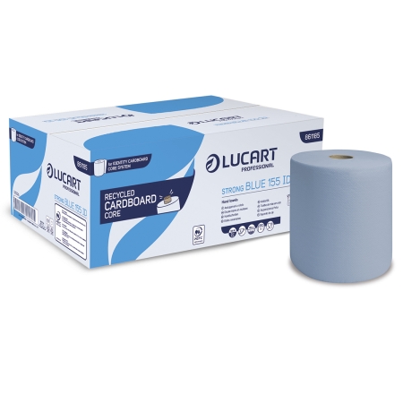 861185 -  Hand Towels on Rolls Strong Blue 155 ID Cardboard Core