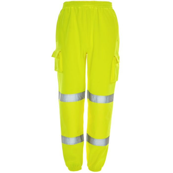 J8041 Supertouch Hi Vis Yellow Jogging Bottoms Yellow